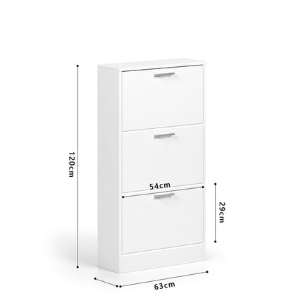 Schoenenkast 'Carini' 3 laden Wit (1c)