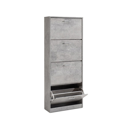 Schoenenkast 'Carini' 4 laden Beton (1c)