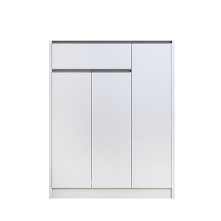Schoenenkast 'Lilly' 3 deuren en 1 lade Wit (1c)