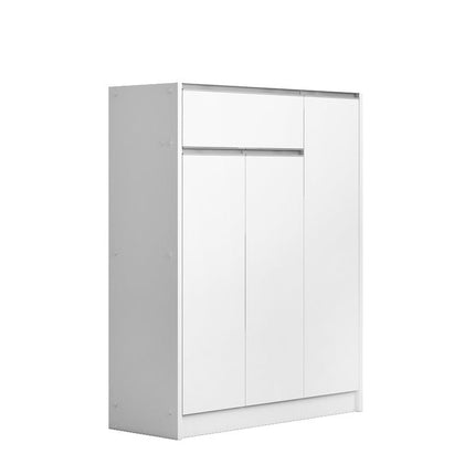 Schoenenkast 'Lilly' 3 deuren en 1 lade Wit (1c)