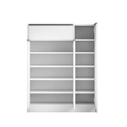 Schoenenkast 'Lilly' 3 deuren en 1 lade Wit (1c)