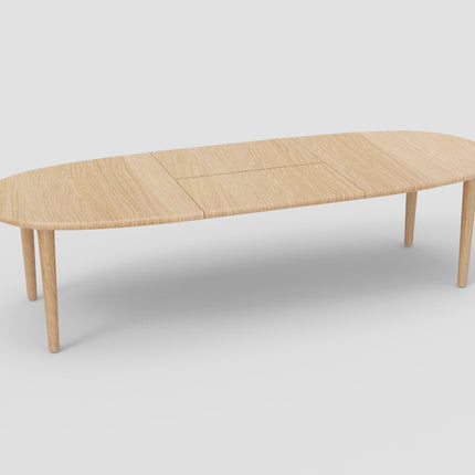 eikenhout eettafel 210/300 E02M