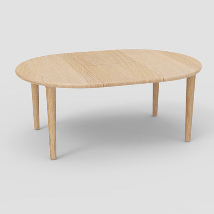 eikenhout eettafel Ø130/186  E02M