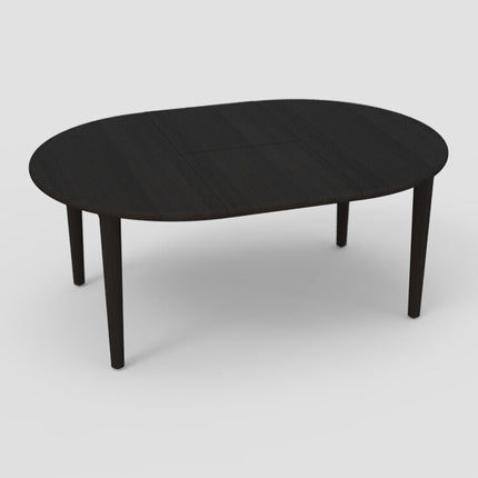 eikenhout eettafel Ø130/186  EL55