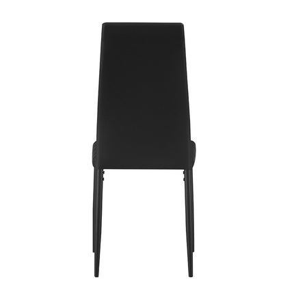 Eetkamerstoelen Set van 4 stoelen 'Cato/Kenzo' PU Zwart (1c)