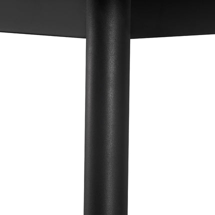 Eetkamerstoelen Set van 4 stoelen 'Cato/Kenzo' PU Zwart (1c)