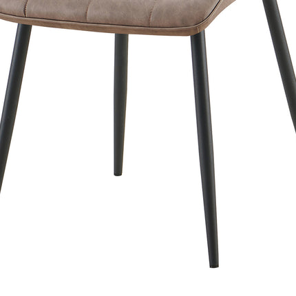 Eetkamerstoelen Set van 4 stoelen 'Furas' Vintage PU Bruin (1c)