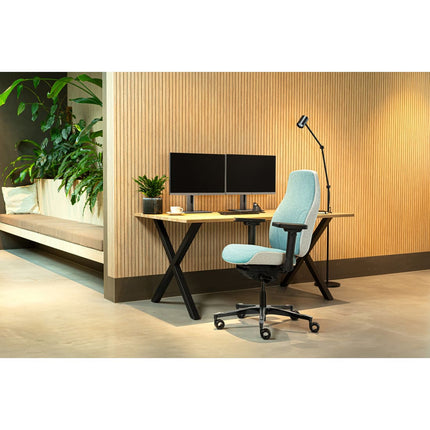 Bureaustoel Facet Wol Azuur/Ashgrijs