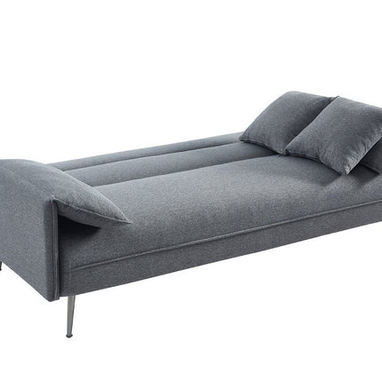 Slaapbank Grijs met Eucalyptushouten Frame