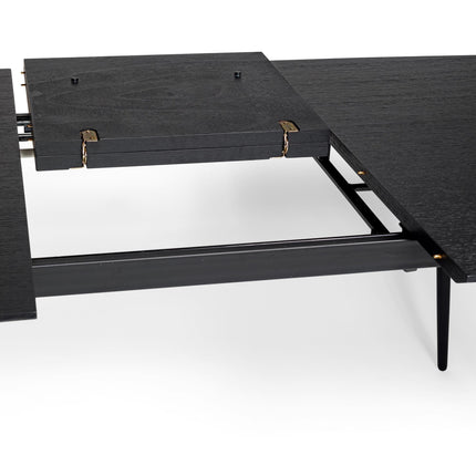 Eettafel  -  zwart eiken