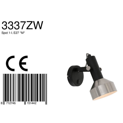 Spot Acier 3337ZW Zwart
