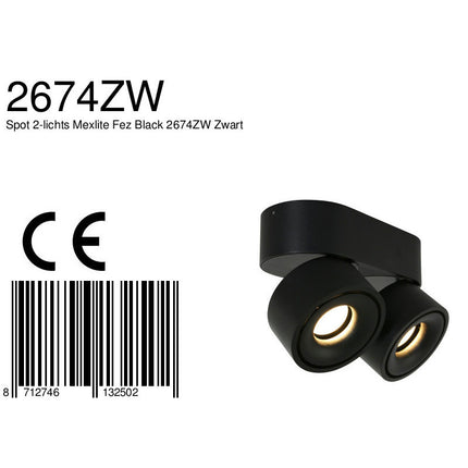 Spot Fez Black 2674ZW Zwart