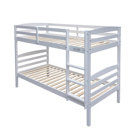 Stapelbed 'Roy' 90x200 Splitsbaar Wit (2c)