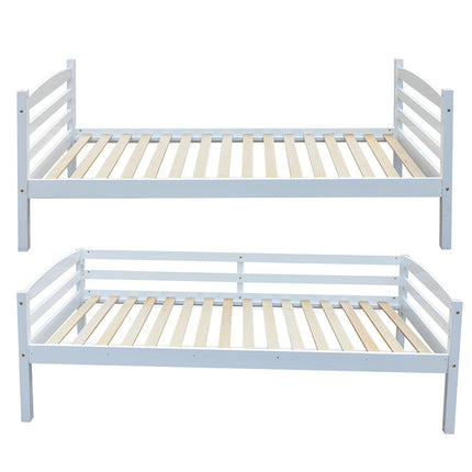 Stapelbed 'Roy' 90x200 Splitsbaar Wit (2c)