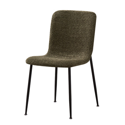 Eetkamerstoelen 'Alice' Bouclé Groen (2 per doos)
