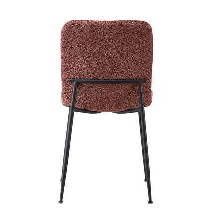 Eetkamerstoelen 'Alice' Bouclé Roze (2 per doos)