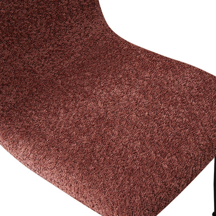 Eetkamerstoelen 'Alice' Bouclé Roze (2 per doos)