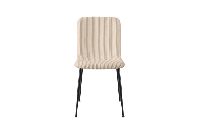 Eetkamerstoel' Alice' Corduroy Beige (2 per doos)