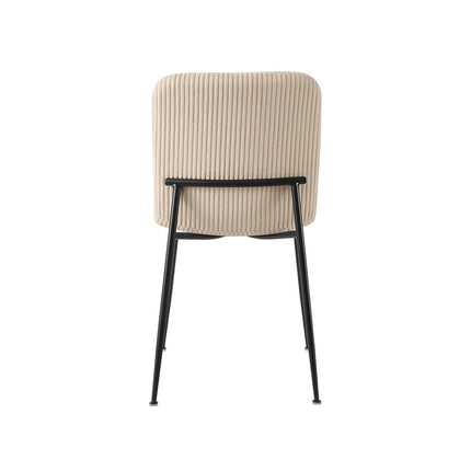 Eetkamerstoel' Alice' Corduroy Beige (2 per doos)