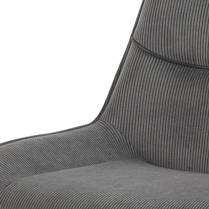 Eetkamerstoel Amelie' Corduroy Grijs (2 per doos)