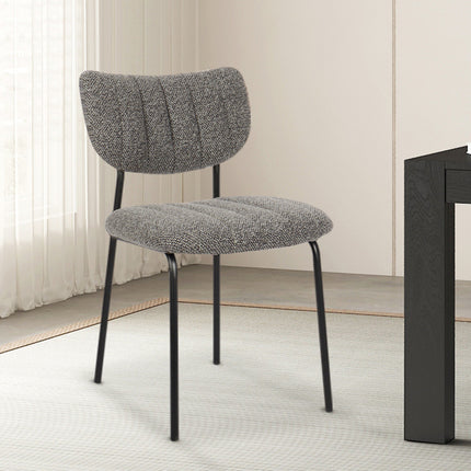 Eetkamerstoelen 'Antura' Stof Donkergrijs (2 per doos)