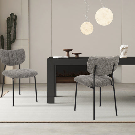 Eetkamerstoelen 'Antura' Stof Donkergrijs (2 per doos)