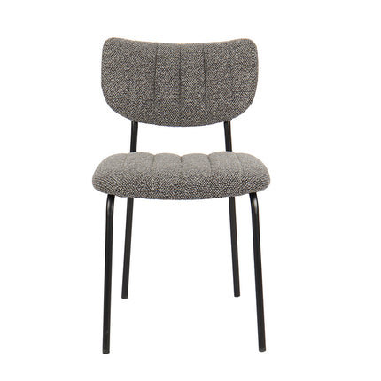 Eetkamerstoelen 'Antura' Stof Donkergrijs (2 per doos)