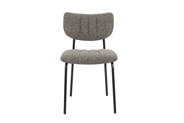 Eetkamerstoelen 'Antura' Stof Donkergrijs (2 per doos)