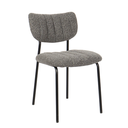 Eetkamerstoelen 'Antura' Stof Donkergrijs (2 per doos)