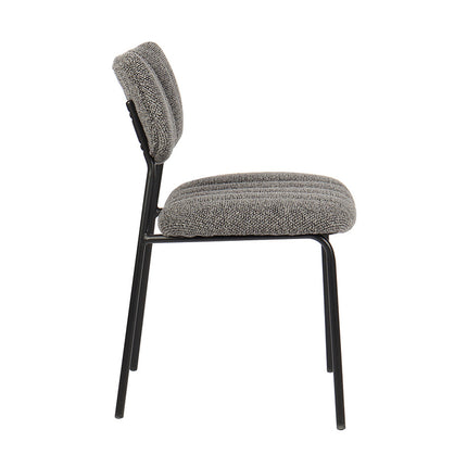 Eetkamerstoelen 'Antura' Stof Donkergrijs (2 per doos)