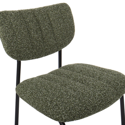 Eetkamerstoelen 'Antura' Stof Groen (2 per doos)