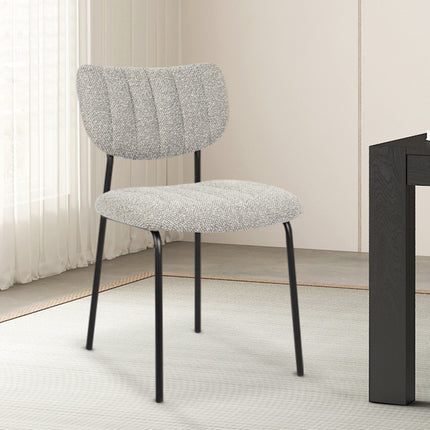 Eetkamerstoelen 'Antura' Stof Lichtgrijs (2 per doos)