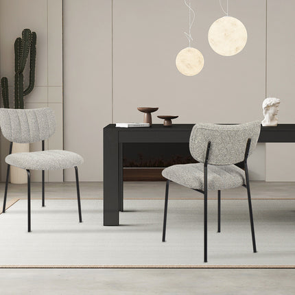 Eetkamerstoelen 'Antura' Stof Lichtgrijs (2 per doos)