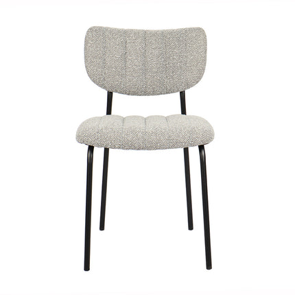 Eetkamerstoelen 'Antura' Stof Lichtgrijs (2 per doos)