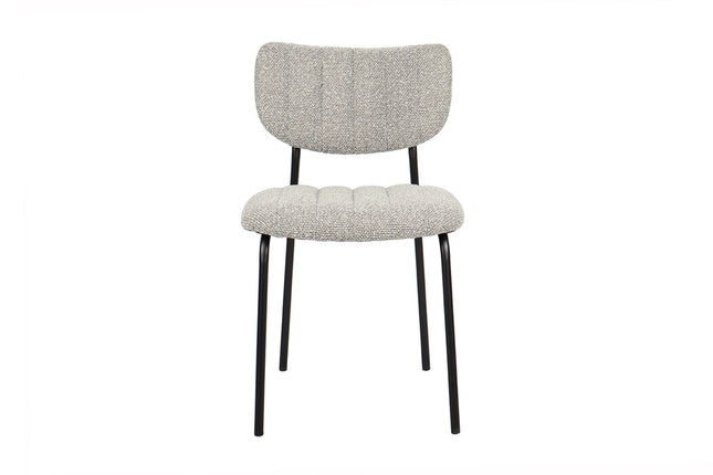 Eetkamerstoelen 'Antura' Stof Lichtgrijs (2 per doos)