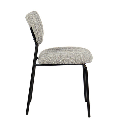 Eetkamerstoelen 'Antura' Stof Lichtgrijs (2 per doos)