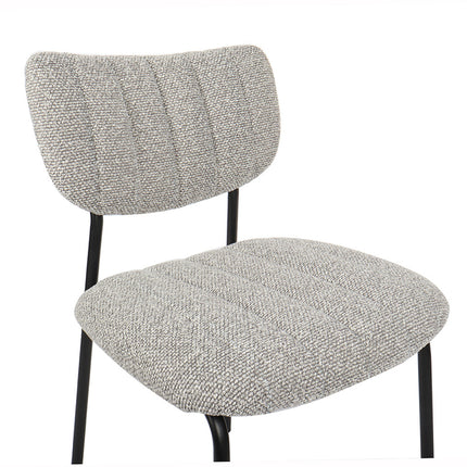 Eetkamerstoelen 'Antura' Stof Lichtgrijs (2 per doos)