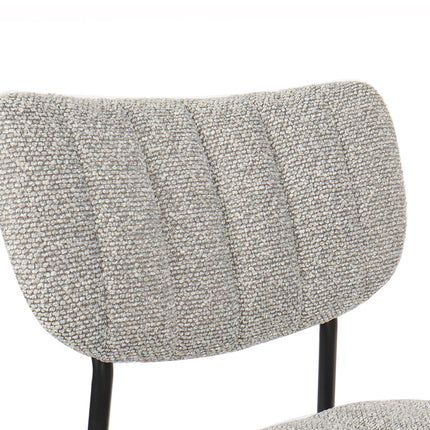 Eetkamerstoelen 'Antura' Stof Lichtgrijs (2 per doos)