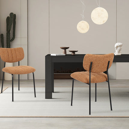 Eetkamerstoelen 'Antura' Stof Oranje (2 per doos)