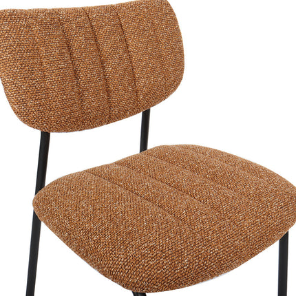 Eetkamerstoelen 'Antura' Stof Oranje (2 per doos)