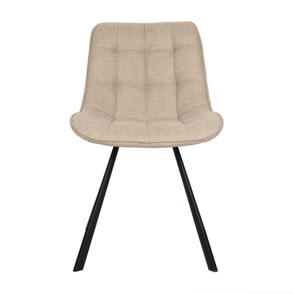 Stoel 'Ariba' Stof Beige/Lichtgrijs