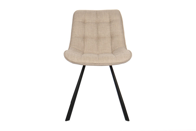 Stoel 'Ariba' Stof Beige/Lichtgrijs