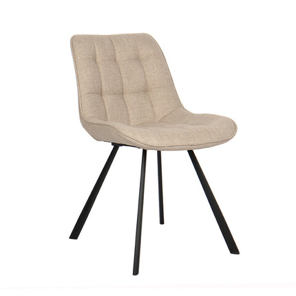 Stoel 'Ariba' Stof Beige/Lichtgrijs