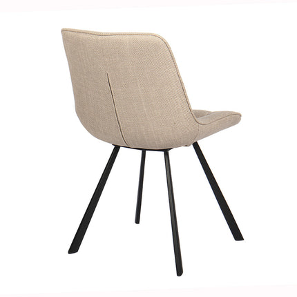 Stoel 'Ariba' Stof Beige/Lichtgrijs