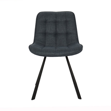 Eetkamerstoelen 'Ariba' Stof Donkerblauw (2 per doos)
