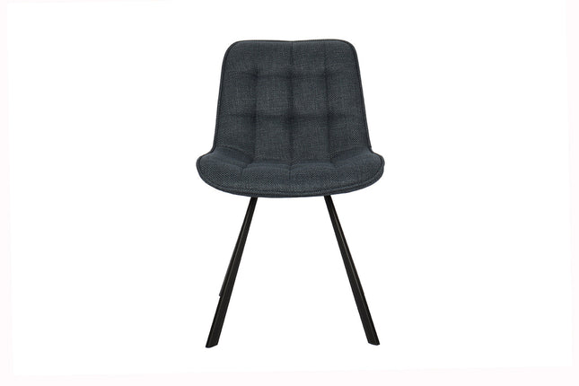 Eetkamerstoelen 'Ariba' Stof Donkerblauw (2 per doos)