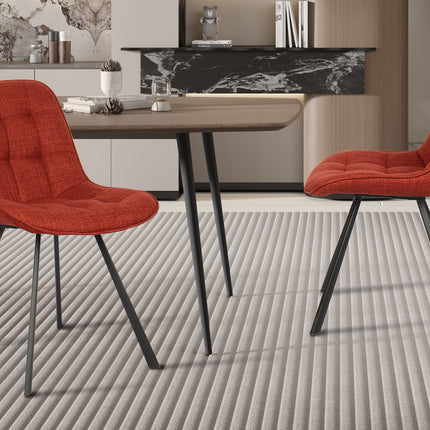 Eetkamerstoelen 'Ariba' Stof Rood (2 per doos)