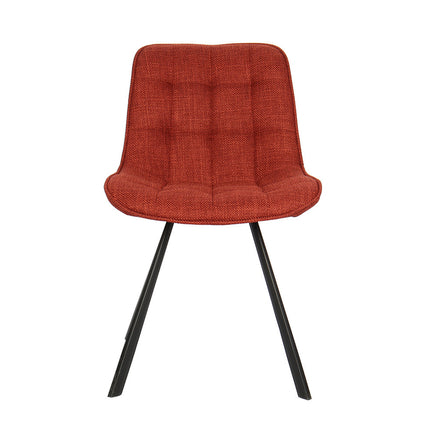 Eetkamerstoelen 'Ariba' Stof Rood (2 per doos)