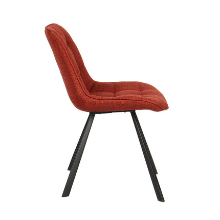 Eetkamerstoelen 'Ariba' Stof Rood (2 per doos)