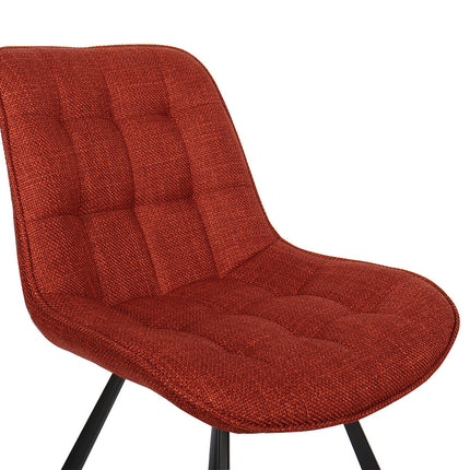 Eetkamerstoelen 'Ariba' Stof Rood (2 per doos)